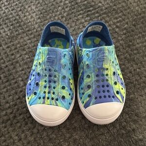 Skechers Kids Blue and Green Slip-On Shoes